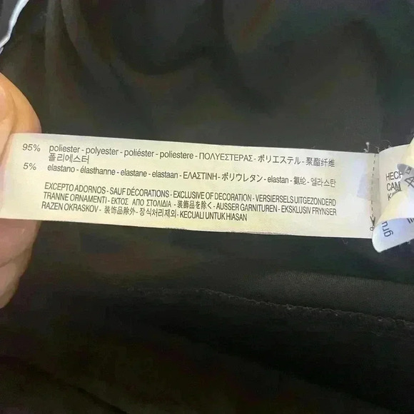 Zara black and tan women’s adorable jumpsuit, wide leg, cropped, size Medium - Picture 8 of 8